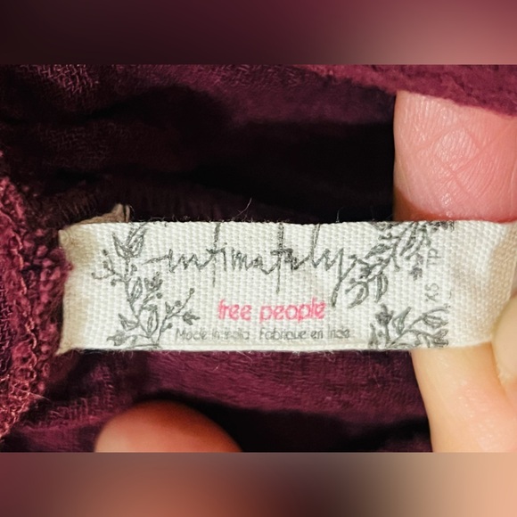 FREE PEOPLE Intimately Songbird Embroidered Romper Gauze  Women's XS - Picture 6 of 8